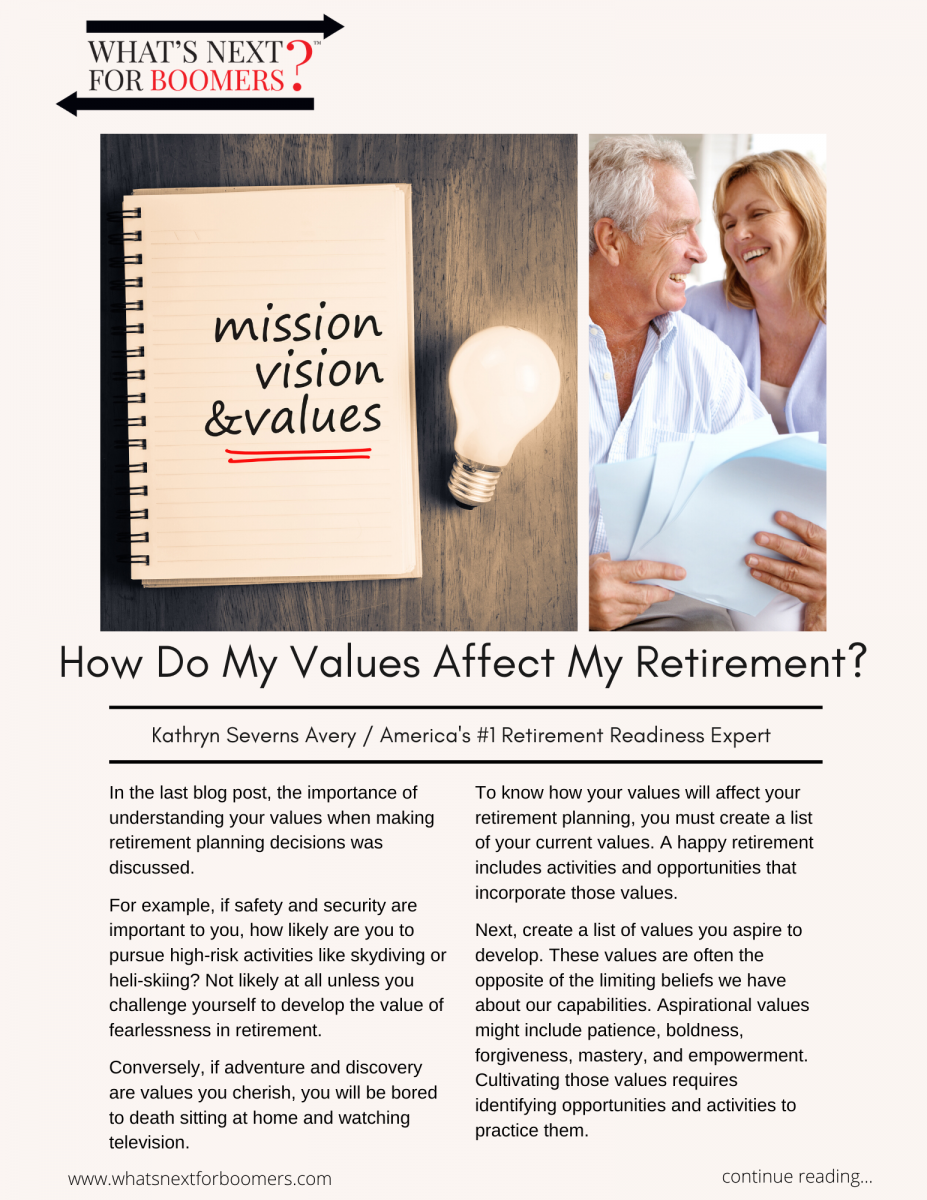 How Do My Values Affect My Retirement?